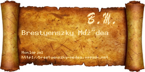 Brestyenszky Médea névjegykártya
